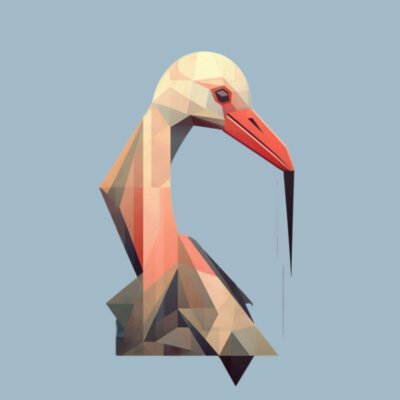 Geometric Pelican: Women's Regular Tee Design