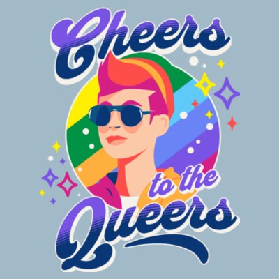 Cheers to the Queers: Men's Designer Tee Design