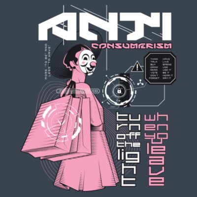 Anti Consumerism: Men's Designer Tee Design