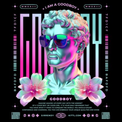 Good Boy: Men's Designer Tee Design