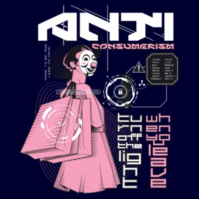 Anti Consumerism: Men's Designer Tee Design