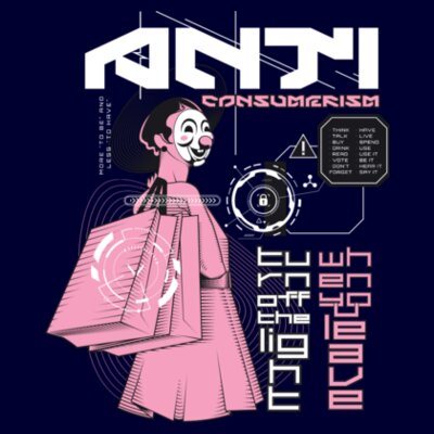 Anti Consumerism: Women's Fitted Tee Design