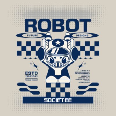Robot Future Designs: Men's Designer Tank Top Design