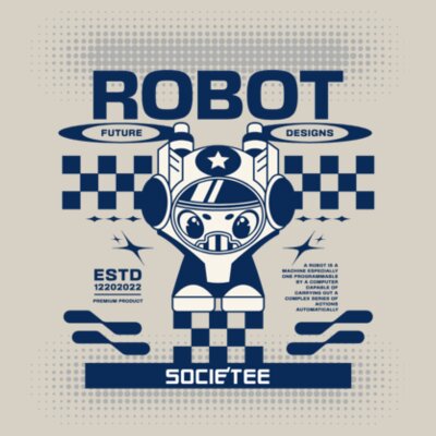 Robot Future Designs: Men's Designer Hoodie Design