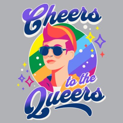 Cheers to the Queers: Women's Racerback Tank Top Design