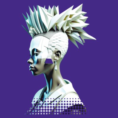 Polygon Warrior: Women's Fitted Tee Design
