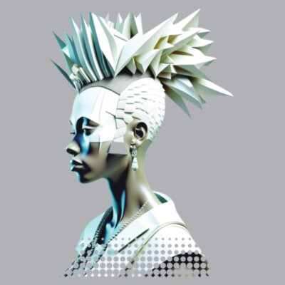 Polygon Warrior: Women's Designer Hoodie Design