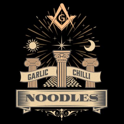 Mystic Noodles: Men's Design Tee Design