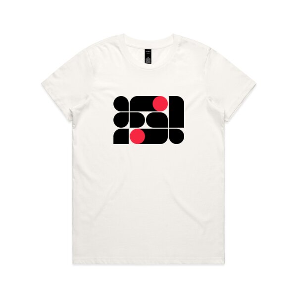 Retro Geometric Women's Designer Tee Thumbnail