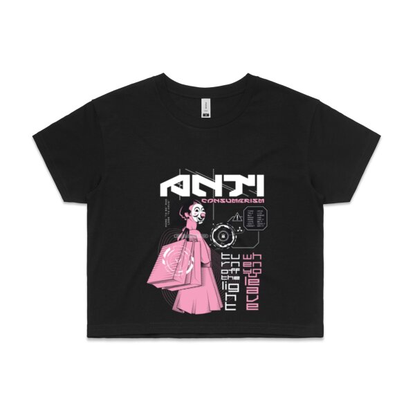 Anti Consumerism: Women's Designer Crop Top Thumbnail