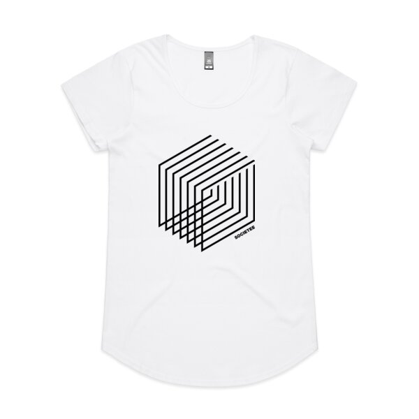 Minimal Geo: Women's Designer Scoop Tee Thumbnail