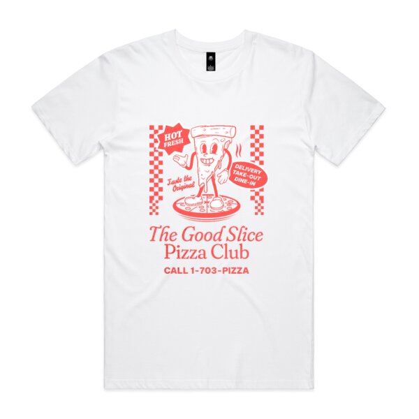 The Good Slice Pizza Club: Men's Designer Tee Thumbnail