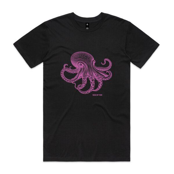 Pink Octopus: Men's Designer Tee Thumbnail