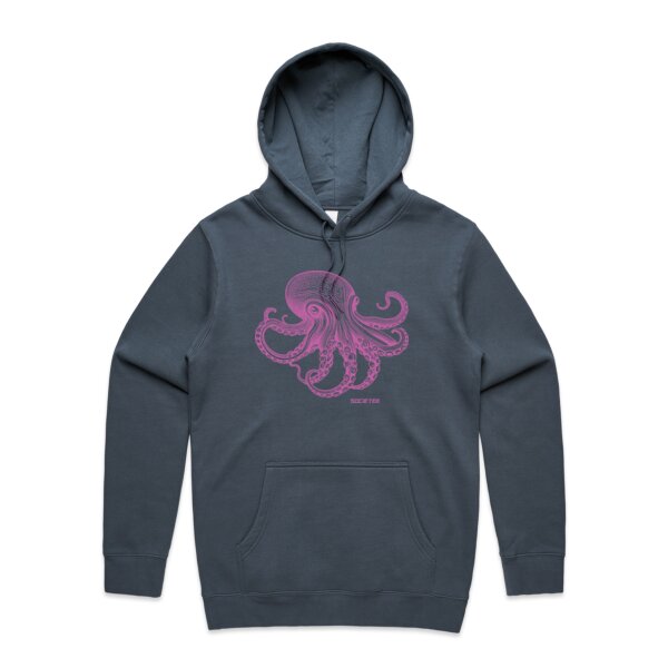 Majestic Pink Octopus: Men's Designer Hoodie Thumbnail