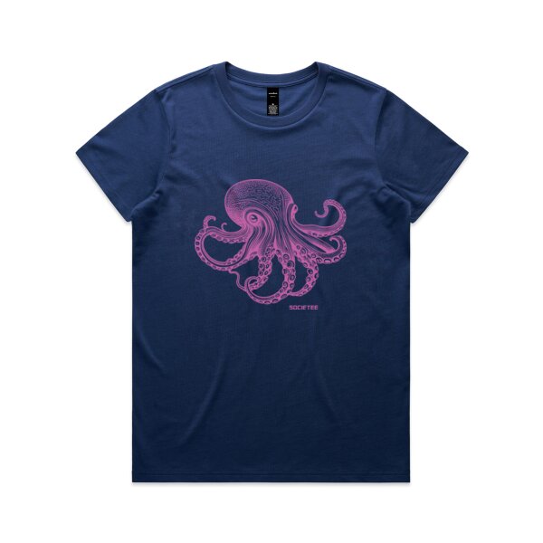 Majestic Pink Octopus: Women's Regular Tee Thumbnail