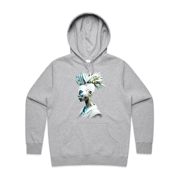 Polygon Warrior: Women's Designer Hoodie Thumbnail