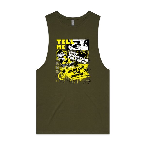 Tell Me Everything: Men's Designer Tank Top Thumbnail