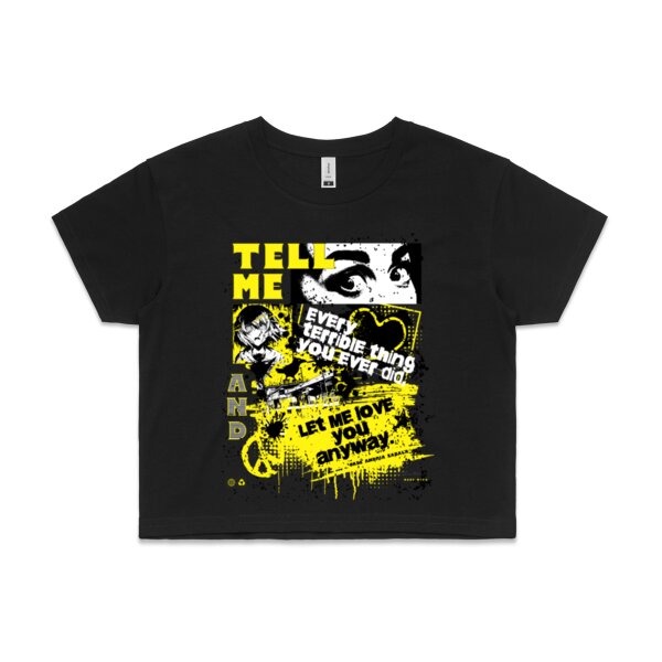Tell Me Everything: Women's Crop Top Thumbnail