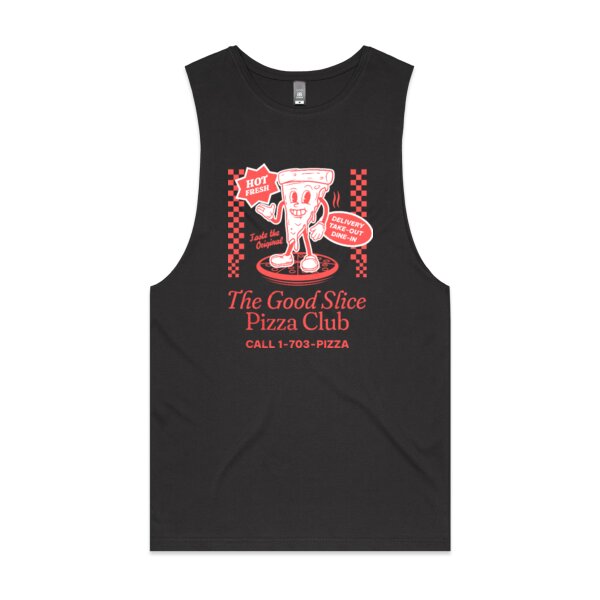 The Good Slice Pizza Club: Men's Designer Tank Top Thumbnail