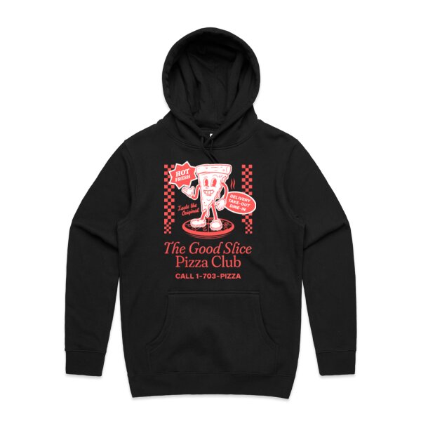 The Good Slice Pizza Club: Men's Designer Hoodie Thumbnail