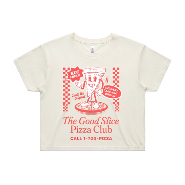 The Good Slice Pizza Club: Women's Crop Top Thumbnail