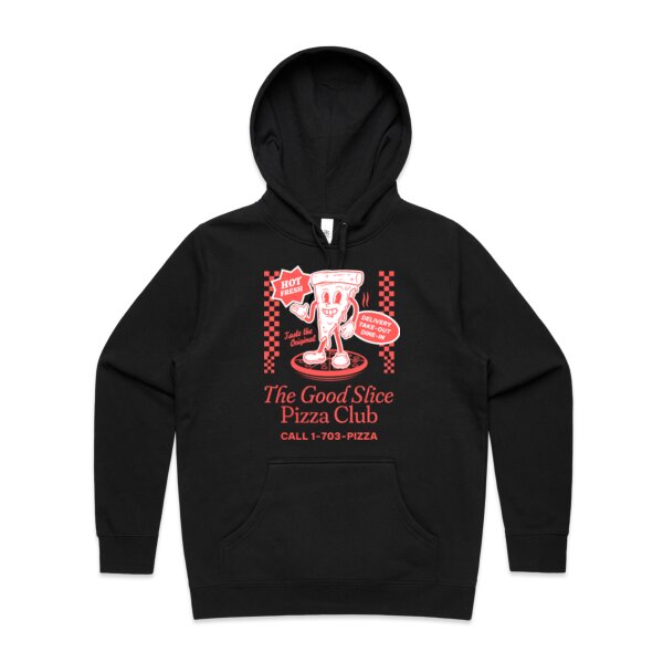 The Good Slice Pizza Club: Women's Designer Hoodie Thumbnail