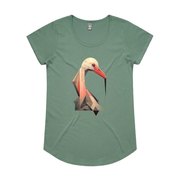 Geometric Pelican: Women's Scoop T-shirt Thumbnail