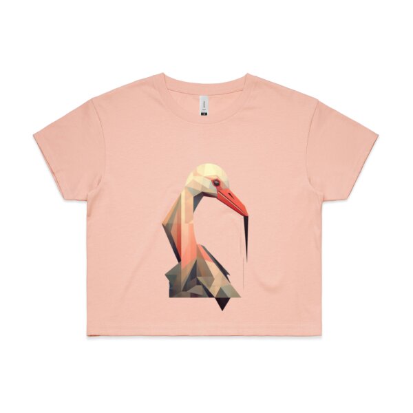 Geometric Pelican: Women's Crop Top Thumbnail